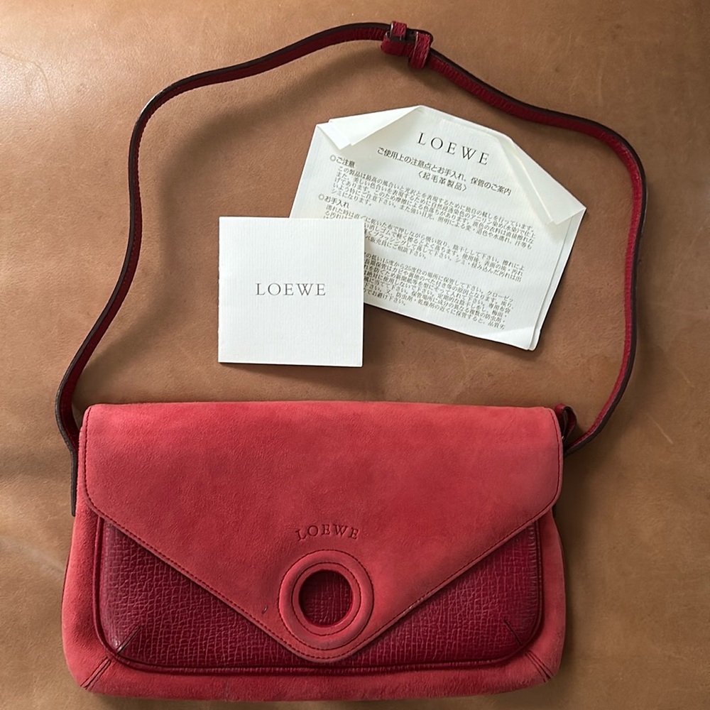 Loewe suede purse
